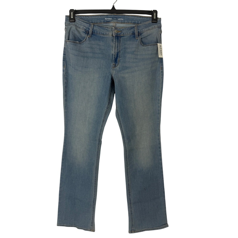Old Navy Mid Rise Boot Cut Jeans Light Wash Women's Size 14 Stretch‎ NWT